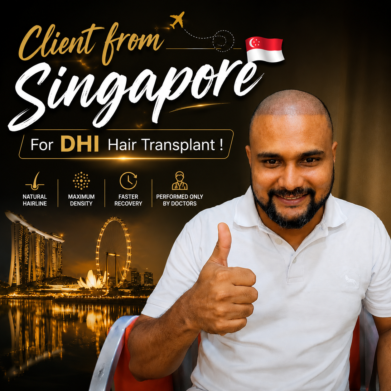 Singapore Client DHI Hair Transplant S