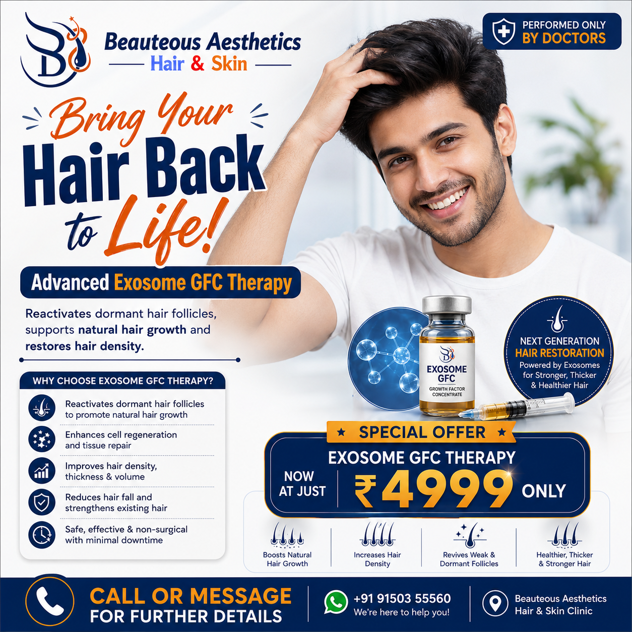 Exosome GFC Therapy Hair Restoration