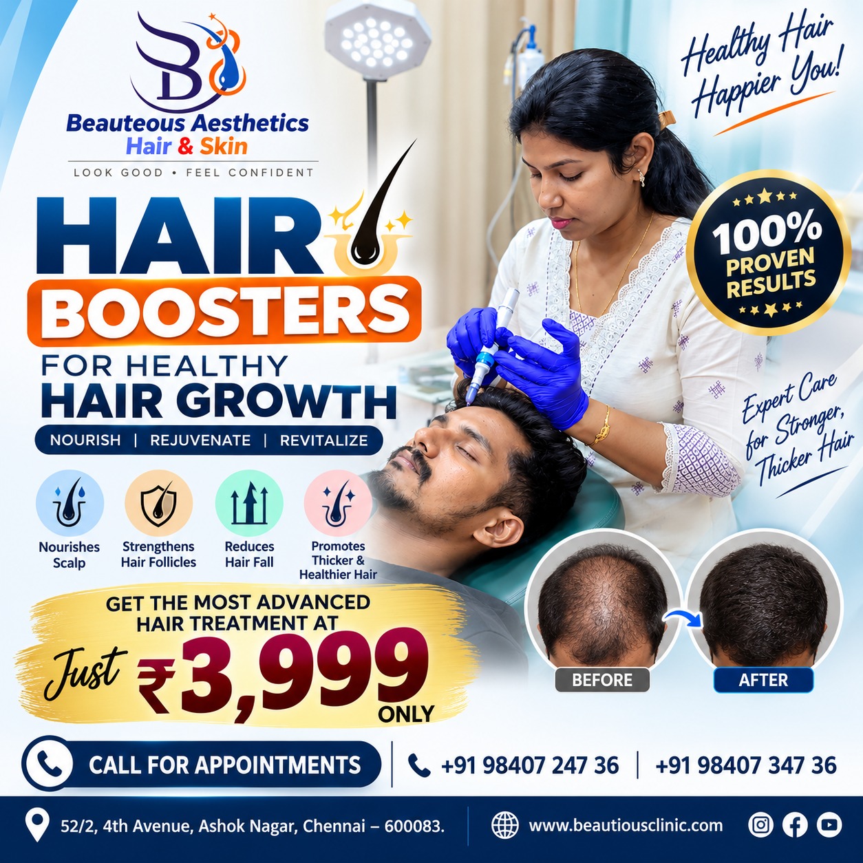 Hair Booster Treatment in Chennai: A Modern Approach to Healthier, Stronger Hair