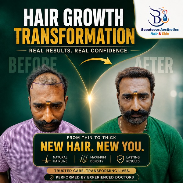 Hair Growth Transformation Receding Hairline Beautious Aesthetics