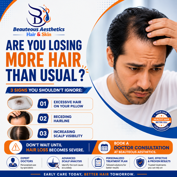 Are You Losing More Hair Than Usual? 3 Signs You Shouldn't Ignore