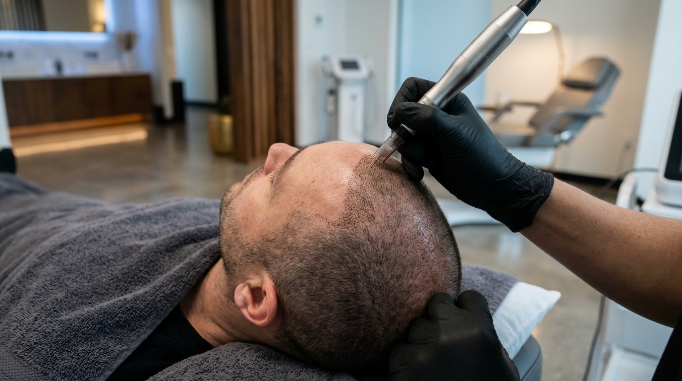 Scalp Micro Pigmentation SMP Treatment at Beautious Aesthetics Ashok Nagar Chennai